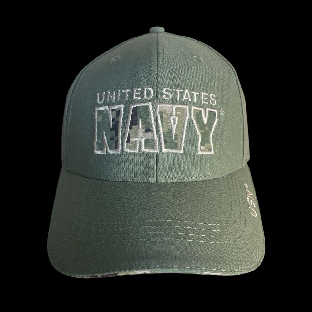 US Navy Camo Twill Hat NWT